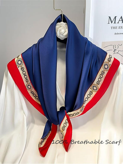 Silky Scarf for Women Lightweight Satin Bandanas Neck Hair Wrap For Sleeping - Image 3