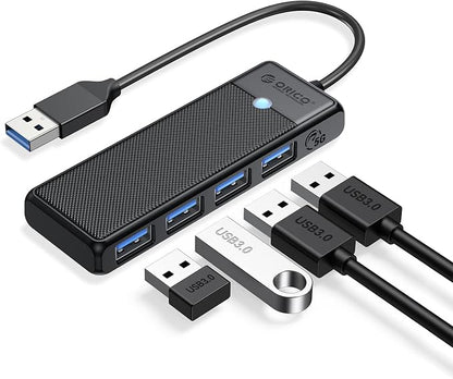 ORICO USB 3.0 Hub, 4-Port USB Hub, Ultra Slim USB Splitter by PioneerDataSolutionPowerYourFuture
