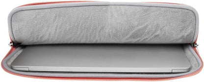 RAINYEAR 15 Inch Laptop Sleeve PU Suede Leather Case Padded Cover Water - Image 6