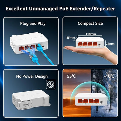 YuanLey 4 Port 2.5G PoE Extender - Image 7
