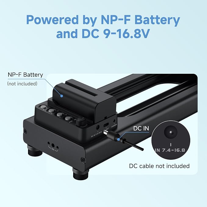 Accsoon Toprig 24inch/60cm Motorized Camera Slider, Time-Lapse/Loop Mode - Image 8