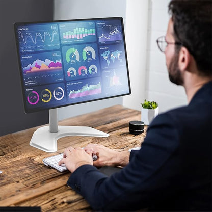 WALI Single Monitor Stand, Free Standing Desk Stand - Image 7