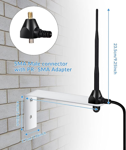 Smart Gate Door Opener Antenna 433.92 MHz Long Range Receiver 10 feet Low Loss - Image 2