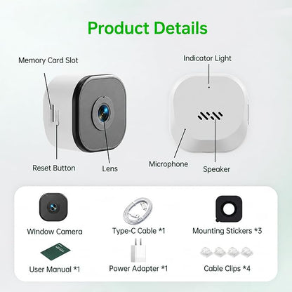 2K Window Camera, 5Ghz & 2.4Ghz WiFi Security Camera - Image 9