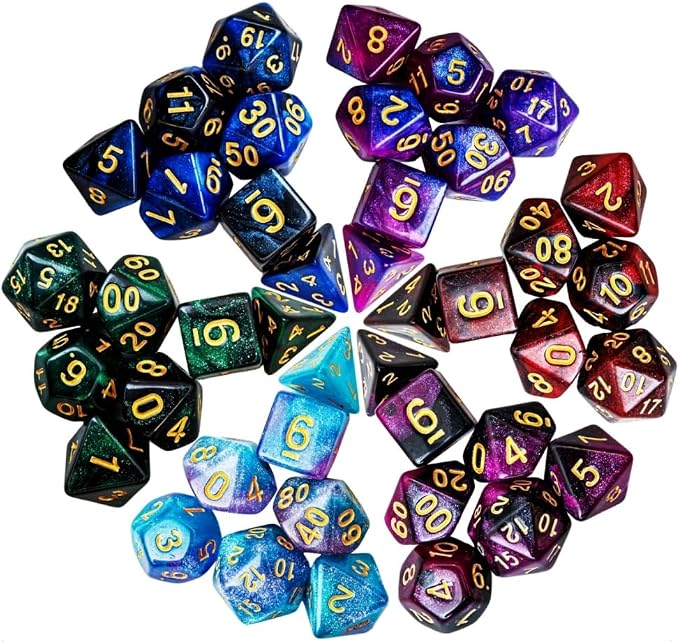 DND Dice Set 42 Pcs Polyhedral Dungeons and Dragons Rolling Dice - Image 3