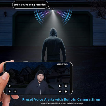 Night Owl Wired 4K UHD Indoor/Outdoor Add On Spotlight Cameras - Image 4
