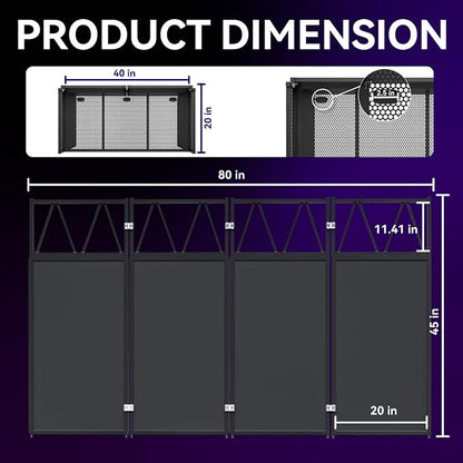Portable DJ Booth Table, Foldable DJ Table Stand Portable - Image 3