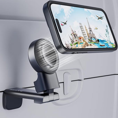 MiiKARE Travel Essentials Magnetic Airplane Phone Holder, Universal Handsfree by MiiKARE