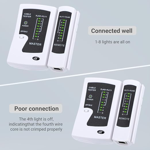 RJ45 Cable Tester Network Cable Tester Ethernet Wire Test Tool - Image 6