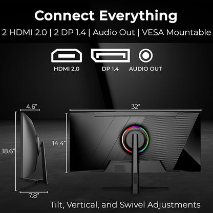 Deco Gear 34” Curved Ultrawide Business Monitor | 3440x1440, 99% sRGB | - Image 7