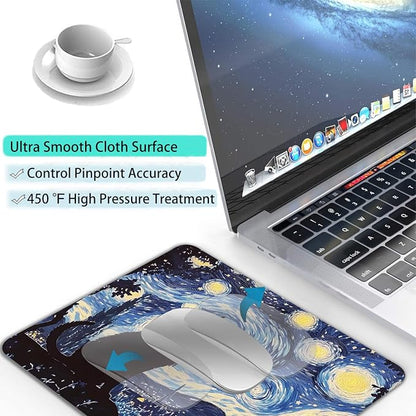 Starry Night Black Cat Custom Mouse Pad - Image 4