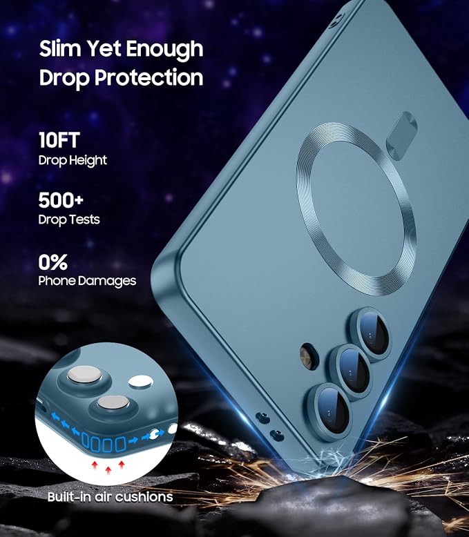 Magnetic for Samsung Galaxy S25 Case Slim Soft Silicone Bumper Shockproof - Image 5