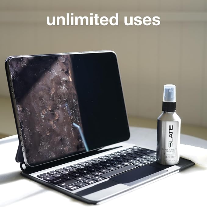 Slate Screen Cleaner Spray and Microfiber Cloth - Image 5