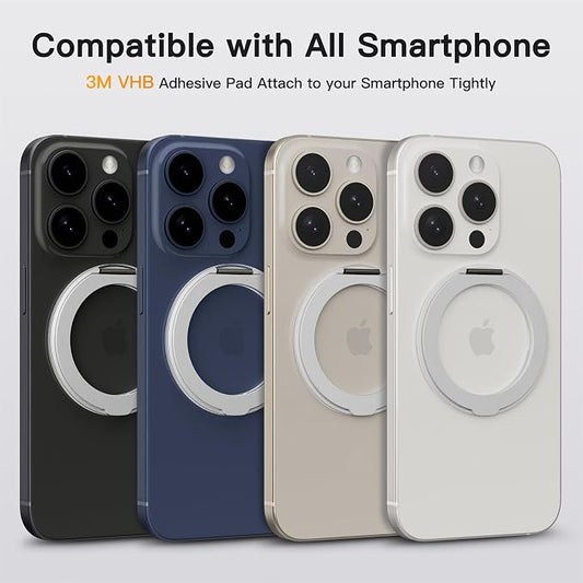 COOLQO 2Pcs 360 Spin Cell Grip Ring Phone Stand Magnetic Holders - Image 2