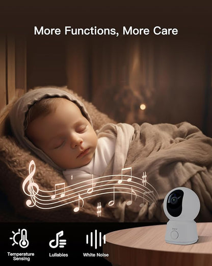 ARENTI WiFi Baby Camera Monitor, 5-inch Screen, Smartphone App, Motion Tracking - Image 7