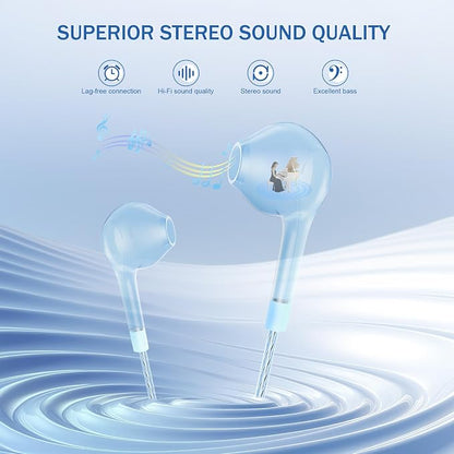 Earbuds Headphones with Microphone Pack of 5, Noise Isolating Wired Earbuds - Image 2