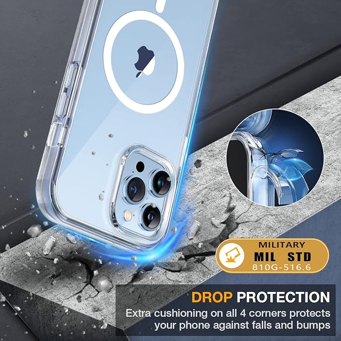 Miracase Magnetic Case for iPhone 13 Pro 6.1 Inch, - Image 4
