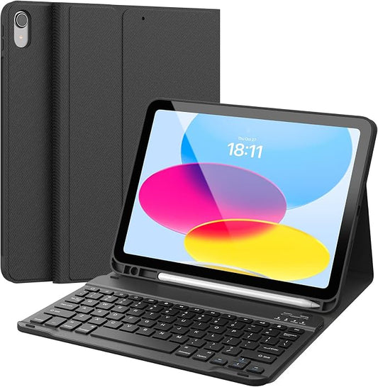 CHESONA Keyboard Case for iPad 11th/10th Generation, Detachable Wireless by CHESONA