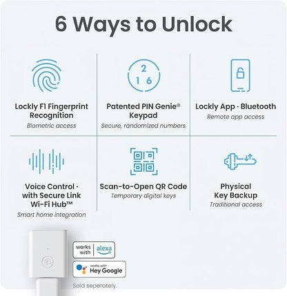 Lockly Secure Plus, Keyless Entry Door Lock, Smart Locks - Image 6