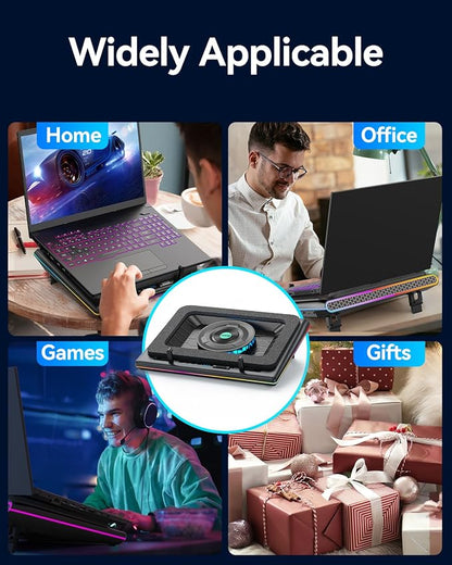 llano V12 RGB Laptop Cooling Pad, Gaming Laptop Cooler - Image 8