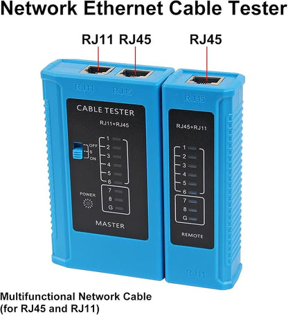 2Pcs LAN Cable Tester RJ45 RJ11 RJ12 Network Ethernet Tester - Image 2