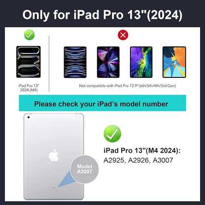 iPad Pro 13 inch Case with Keyboard, Flex Magnetic Detachable Backlit Keyboard - Image 2