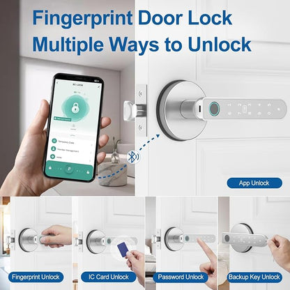 BIWIBON Fingerprint Door Lock – Fingerprint Door Knob - Image 2