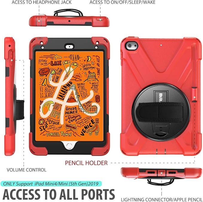 BRAECN iPad mini 5 Case, iPad mini 4 Case, Heavy Duty Shockproof Protective - Image 2