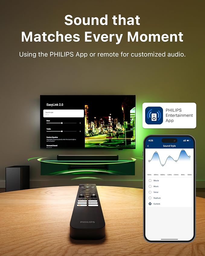PHILIPS B5309 Soundbar 2.1 - 240W Max Power - Image 5
