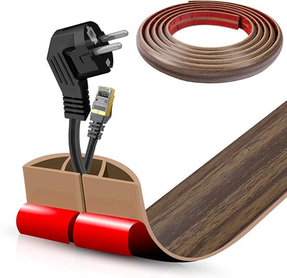 Floor Cord Cover Self Adhesive Cord Hider, 10FT Cable Management, Extension by DBHXXMB-HH
