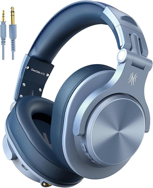 OneOdio A70 Bluetooth Over Ear Headphones, Wireless Headphones w/ 72H Playtime by OneOdio
