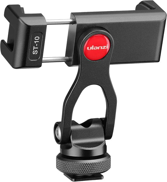 ULANZI Metal Phone Tripod Mount ST-10, Universal 360° Smartphone Adapter by ulanzi