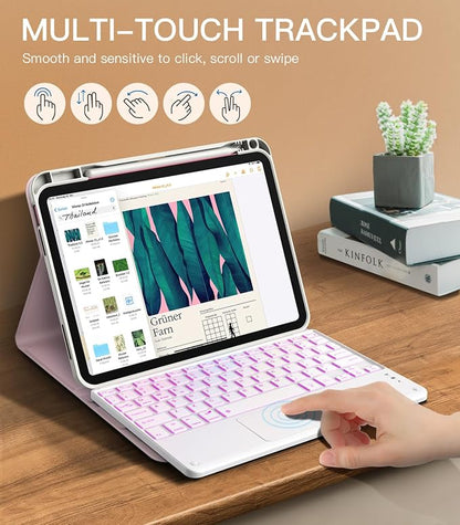 MoKo Touch Keyboard Case for iPad 11th Generation 11 inch 2025, iPad 10th - Image 3