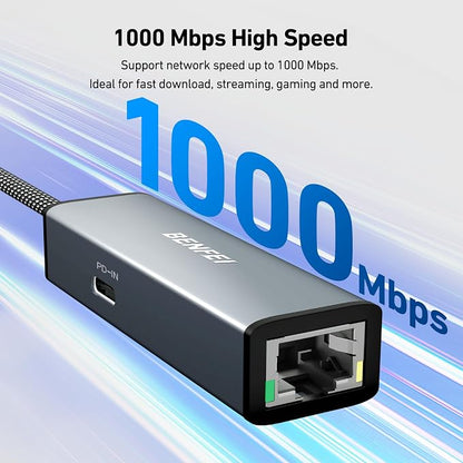 BENFEI USB-C to Ethernet Gigabit Adapter - Image 4