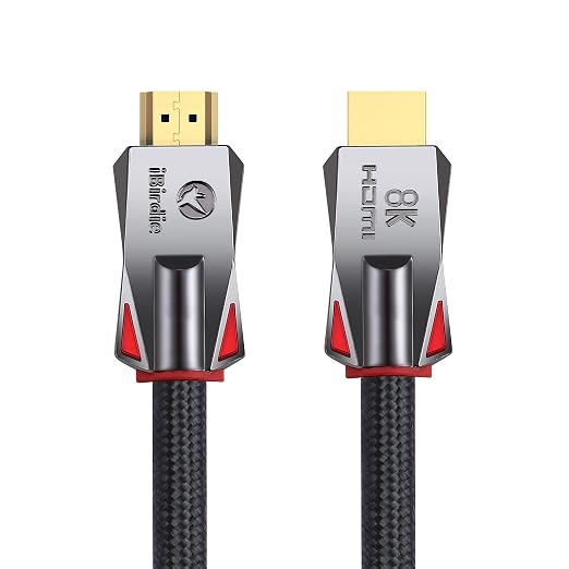 iBirdie 8K Fiber Optic HDMI Cable 200 Feet 62 Meter, Active Unidirectional Cord by iBirdie