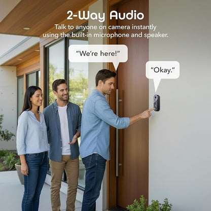 Geeni Halo 3MP Smart Video Doorbell Camera – Battery Powered or Hardwired - Image 4