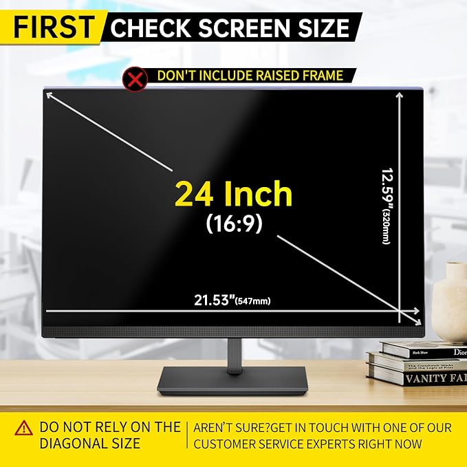 [2-Pack 24 Inch Computer Privacy Screen Filter - Image 6