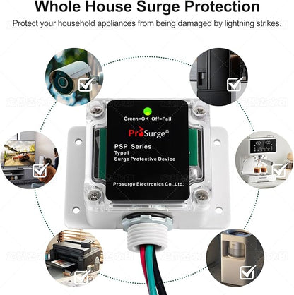 HVAC Surge Protector, Whole House Surge Protector, Single-Phase, 3-Wire - Image 2