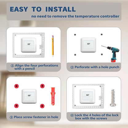 Gedreew 3 PCS Large Thermostat Lock Box Cover - Image 4