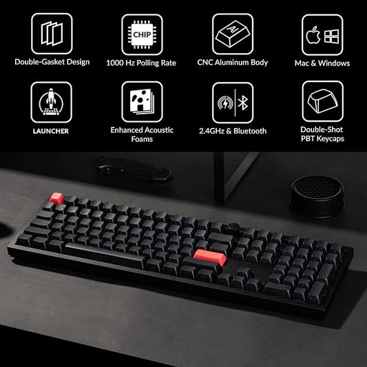 Keychron Q6 Max QMK/LAUNCHER Wireless Bluetooth/2.4 GHz/USB-C Wired Custom - Image 2