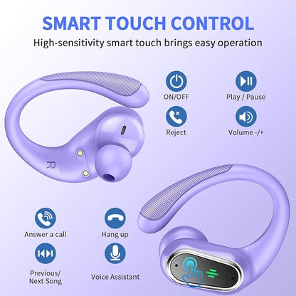 Wireless Earbuds, 2025 Bluetooth 5.4 Headphones Sport, 50H Stereo Wireless - Image 5