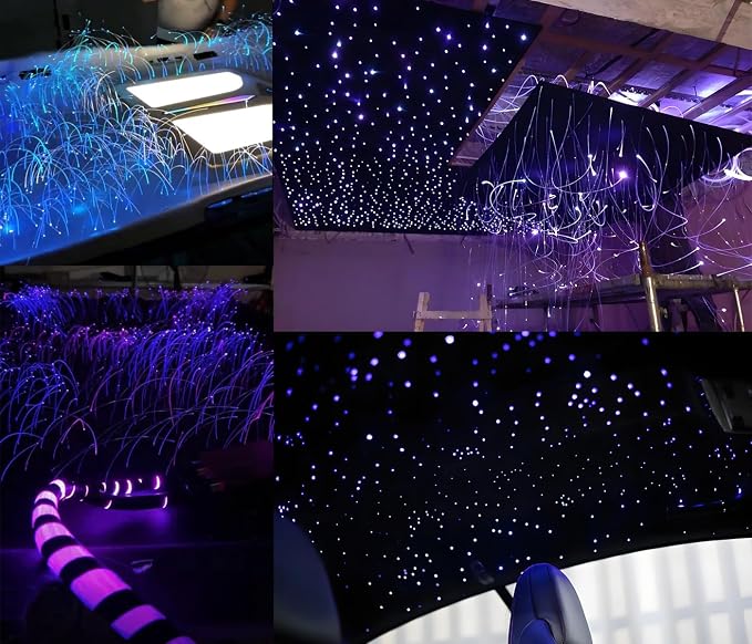 AKEPO End Glow Fiber Optic Light Cable 550pcs*13.1ft*Ф0.03in/0.75mm, PMMA - Image 8