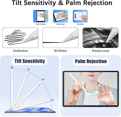 【2Pack】 Stylus Pencil for iPad 2018-2025 A16 11/10/9/8/7/6, iPad mini A17 - Image 4