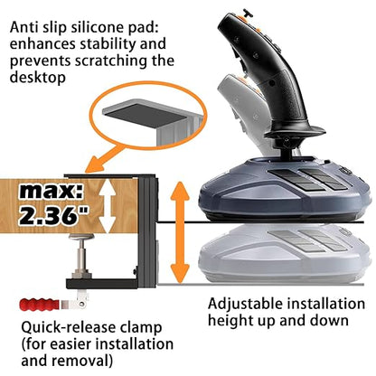 Flight Sim Game Joystick Desk Mount, Hotas Mount - Image 3
