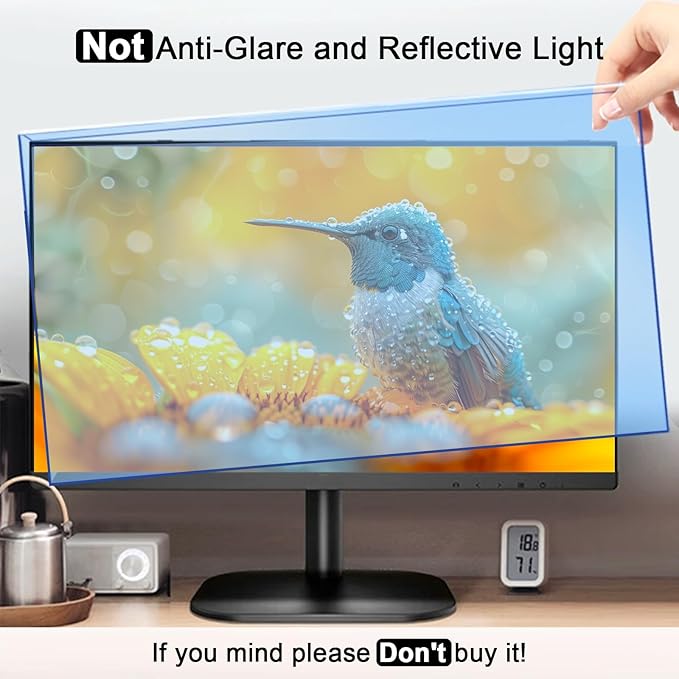 23-24 Inch Blue Light Filter for Computer Monitor, Computer Screen Blue Light - Image 3