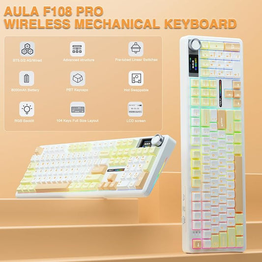 AULA F108 PRO - Wireless Mechanical Keyboard - Image 2