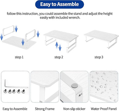 BESIGN MS01 Monitor Stand Riser, Height Adjustable Laptop Stand, Computer - Image 5