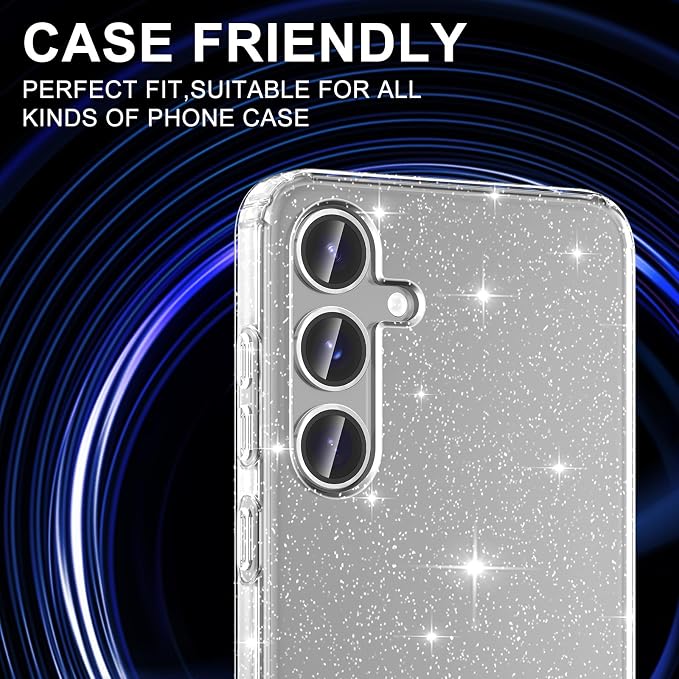 for Samsung Galaxy S25 Camera Lens Protector, Individual Metal Ring Tempered - Image 5