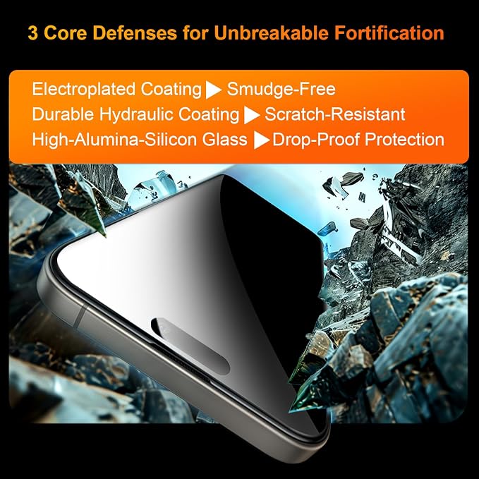 OneFish 2 Pack Privacy Screen Protector - Image 6