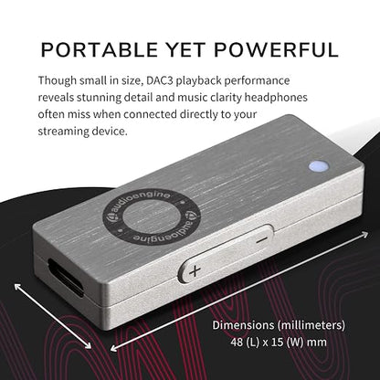 Audioengine DAC3 32-Bit Mobile Headphone Digital to Analog Converter - Image 6
